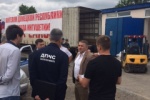 Магомед Дарсигов встретил делегацию из Республики Ингушетия доставившую гуманитарную помощь беженцам юго-востока Украины